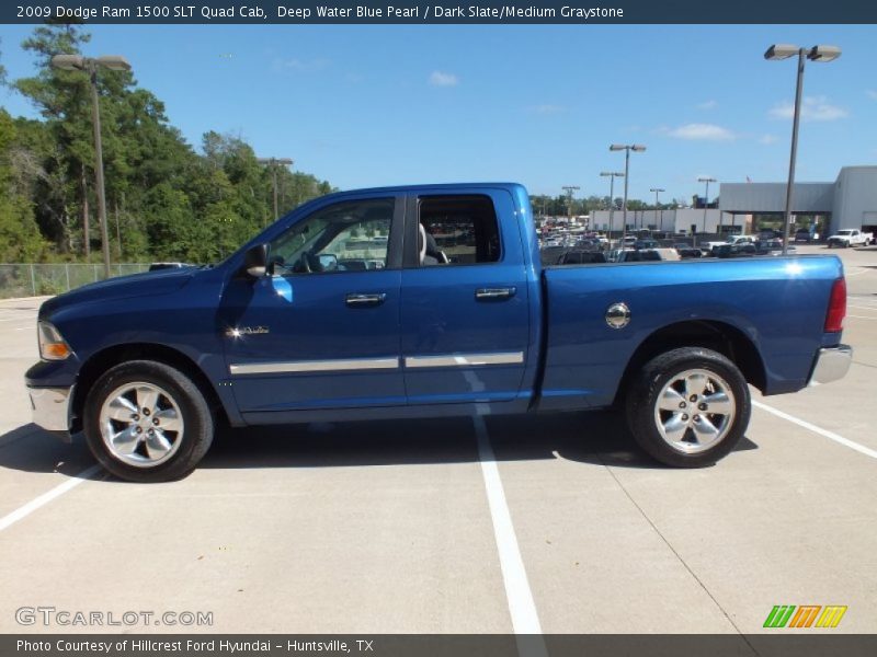 Deep Water Blue Pearl / Dark Slate/Medium Graystone 2009 Dodge Ram 1500 SLT Quad Cab