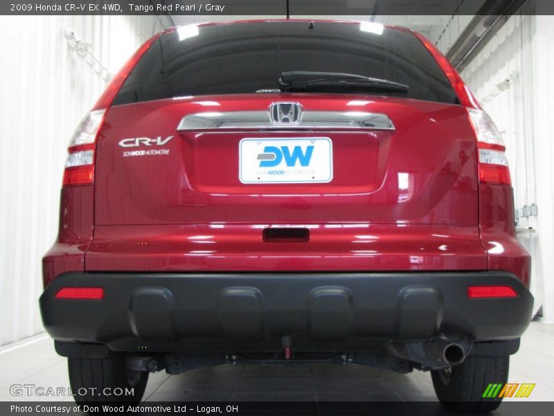 Tango Red Pearl / Gray 2009 Honda CR-V EX 4WD
