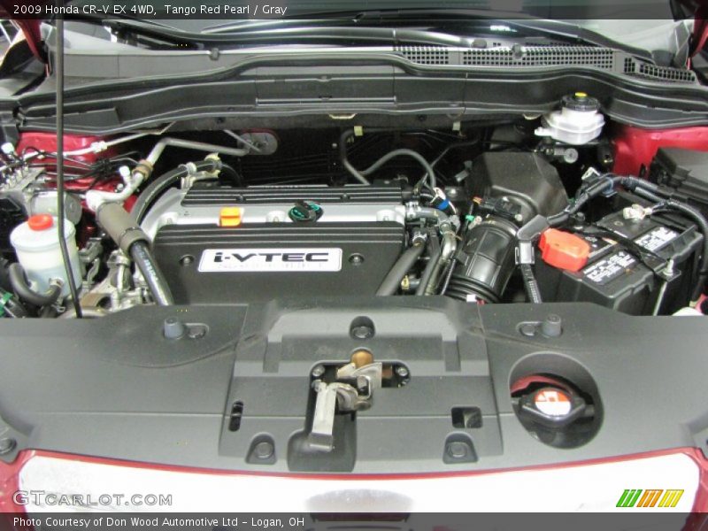 Tango Red Pearl / Gray 2009 Honda CR-V EX 4WD
