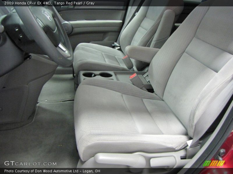Tango Red Pearl / Gray 2009 Honda CR-V EX 4WD