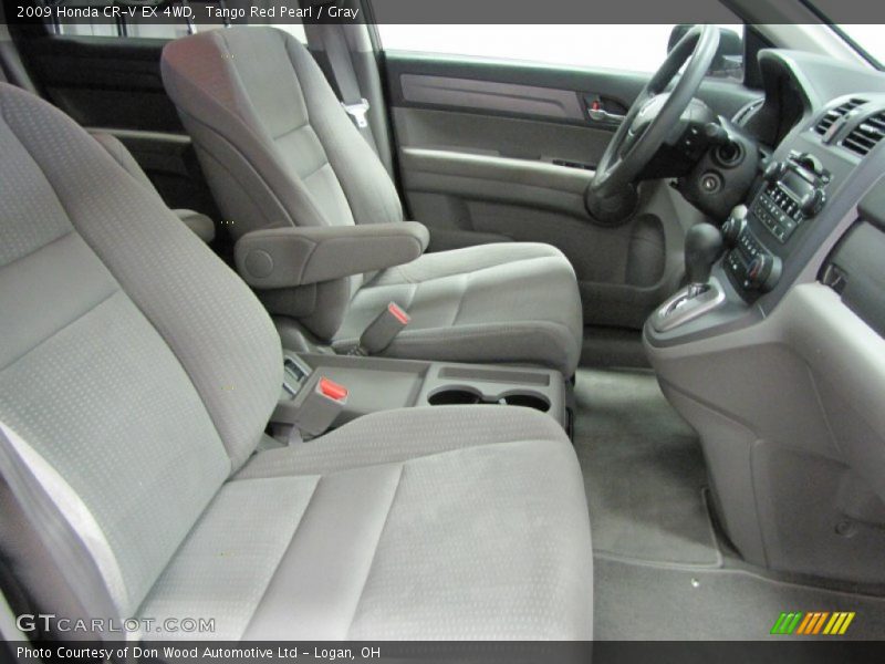 Tango Red Pearl / Gray 2009 Honda CR-V EX 4WD