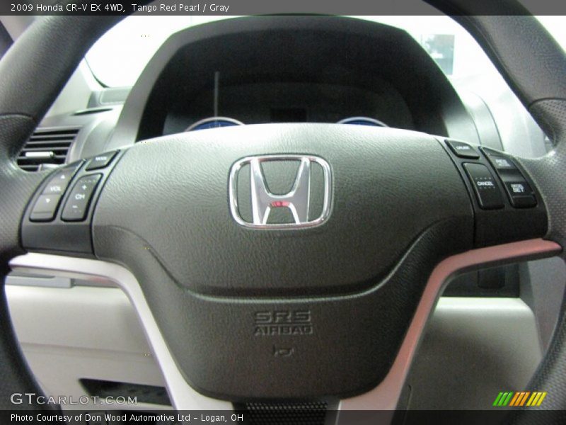 Tango Red Pearl / Gray 2009 Honda CR-V EX 4WD