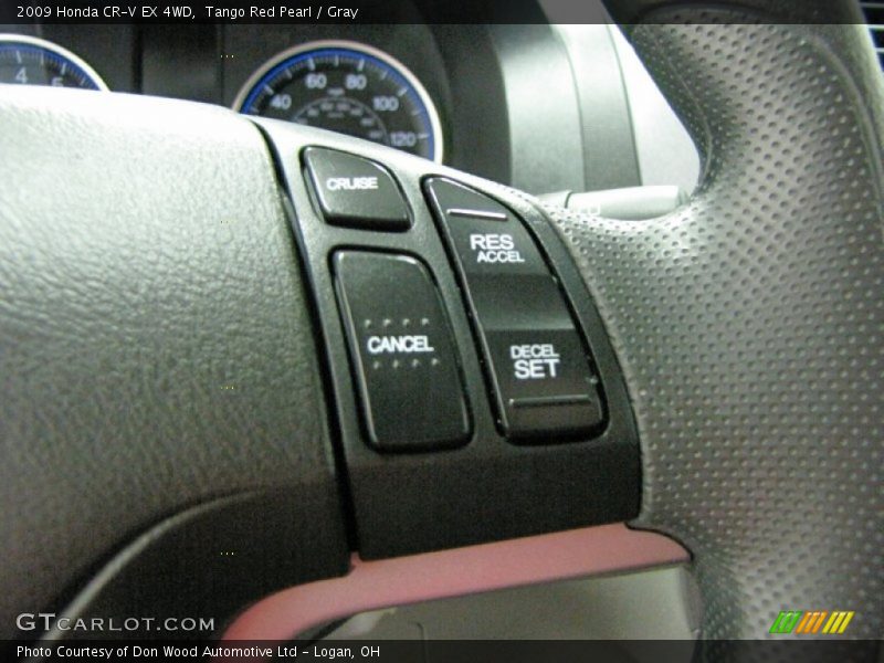 Tango Red Pearl / Gray 2009 Honda CR-V EX 4WD