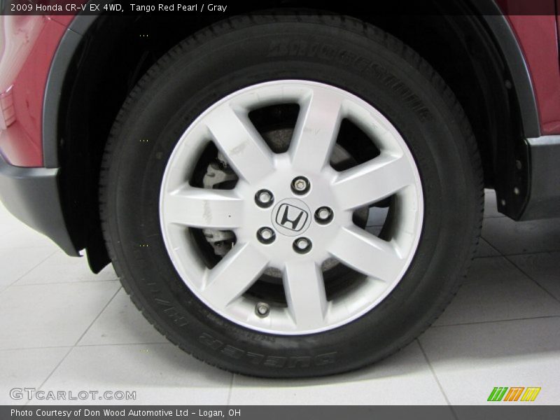 Tango Red Pearl / Gray 2009 Honda CR-V EX 4WD
