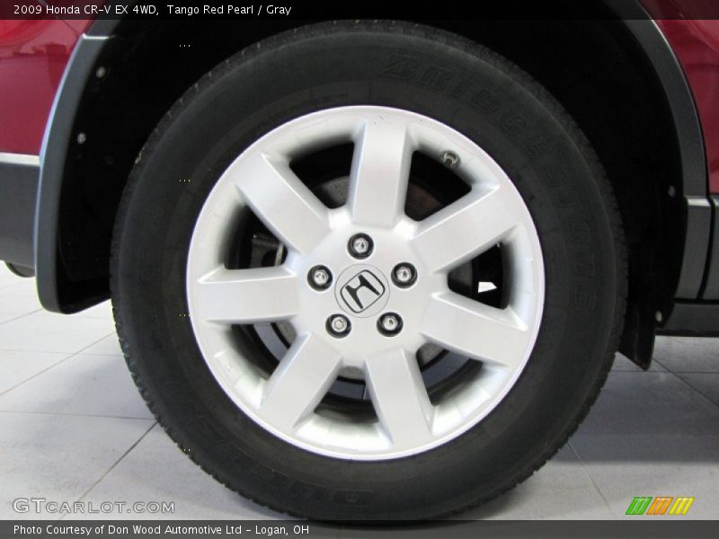 Tango Red Pearl / Gray 2009 Honda CR-V EX 4WD