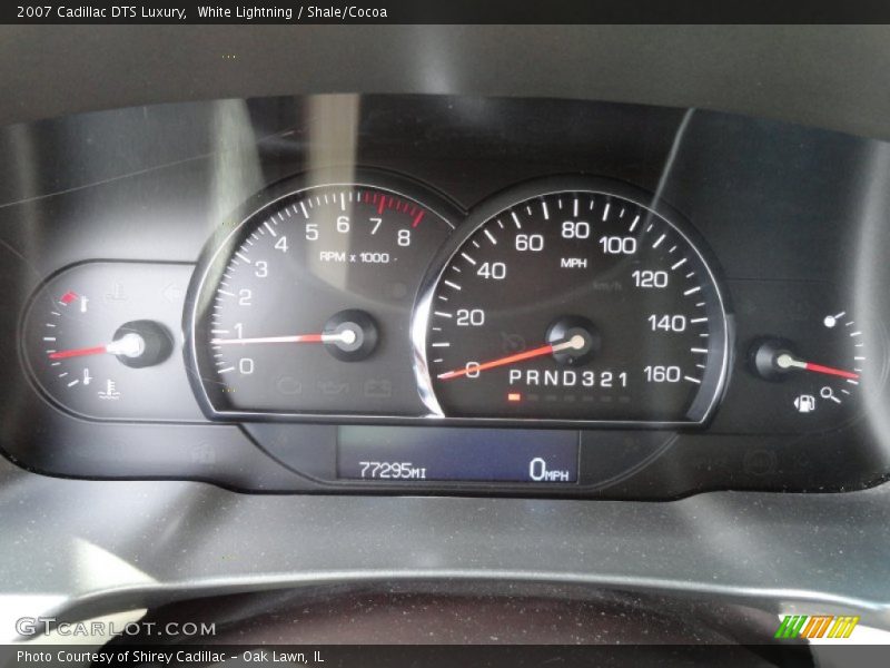 White Lightning / Shale/Cocoa 2007 Cadillac DTS Luxury