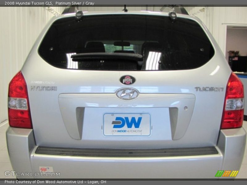 Platinum Silver / Gray 2008 Hyundai Tucson GLS
