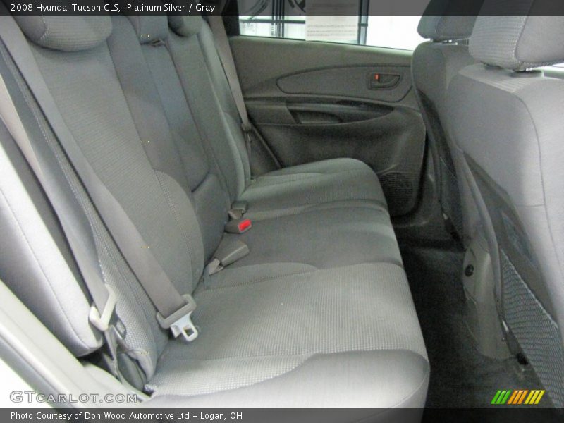 Platinum Silver / Gray 2008 Hyundai Tucson GLS