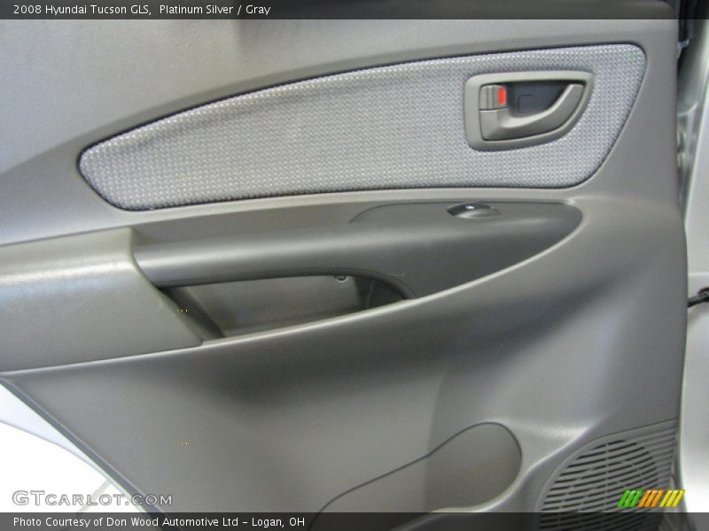 Platinum Silver / Gray 2008 Hyundai Tucson GLS