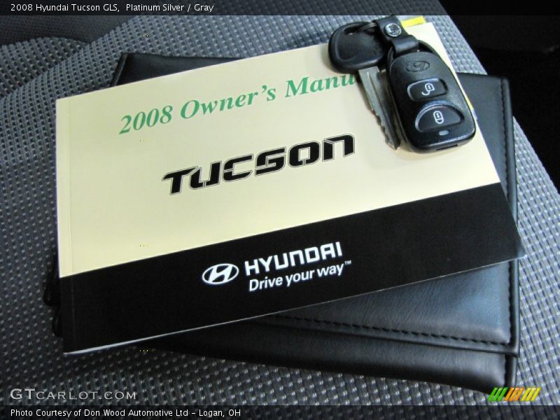 Platinum Silver / Gray 2008 Hyundai Tucson GLS