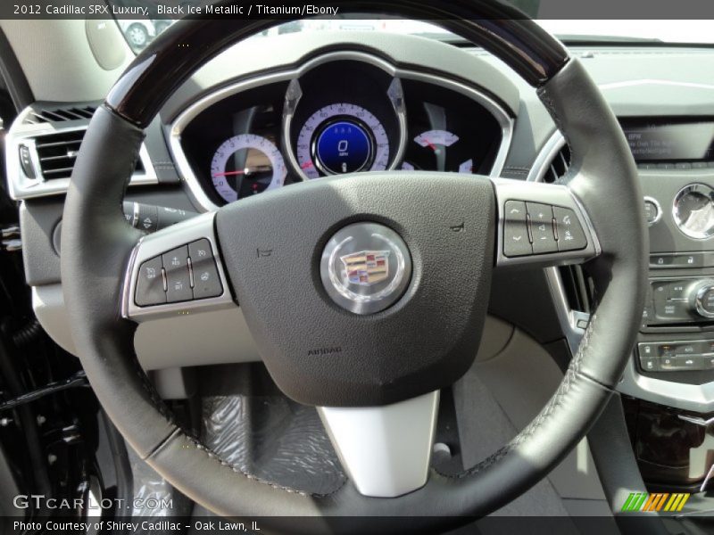 Black Ice Metallic / Titanium/Ebony 2012 Cadillac SRX Luxury