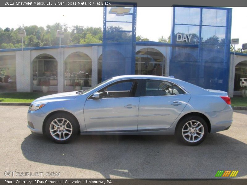 Silver Topaz Metallic / Jet Black 2013 Chevrolet Malibu LT