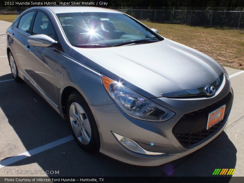 Hyper Silver Metallic / Gray 2012 Hyundai Sonata Hybrid