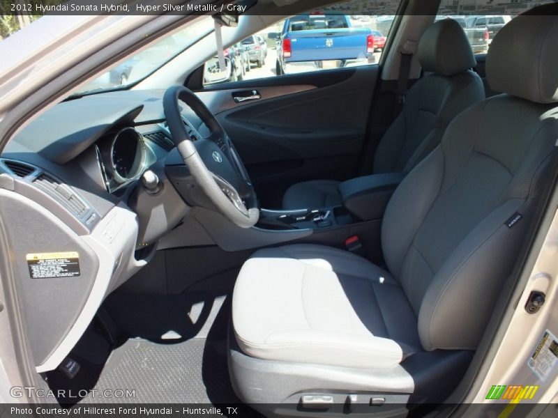 Hyper Silver Metallic / Gray 2012 Hyundai Sonata Hybrid