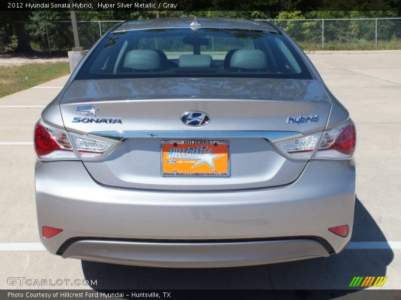 Hyper Silver Metallic / Gray 2012 Hyundai Sonata Hybrid