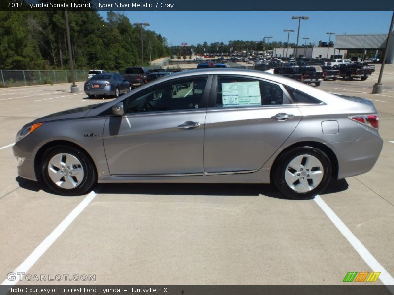 Hyper Silver Metallic / Gray 2012 Hyundai Sonata Hybrid