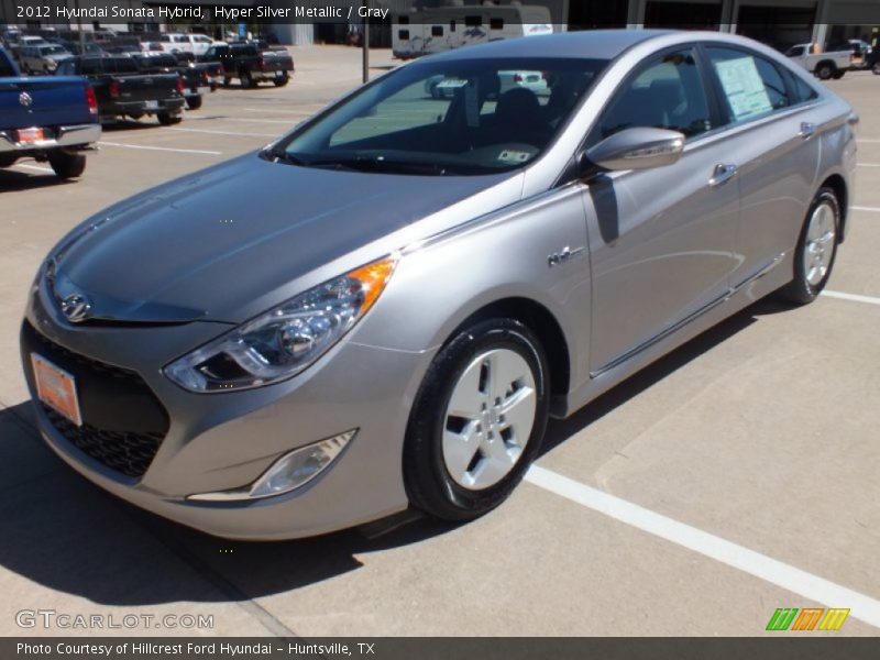 Hyper Silver Metallic / Gray 2012 Hyundai Sonata Hybrid