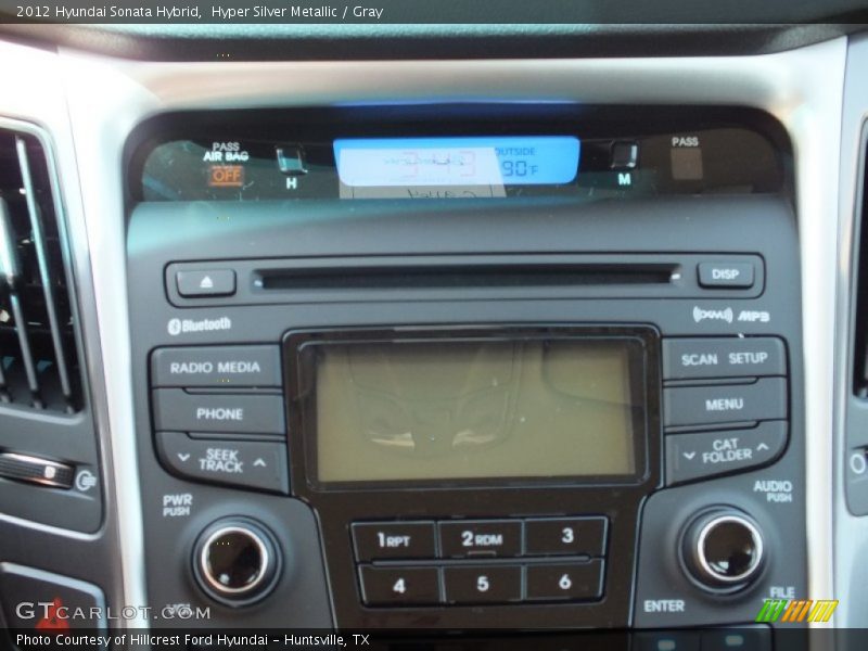 Hyper Silver Metallic / Gray 2012 Hyundai Sonata Hybrid