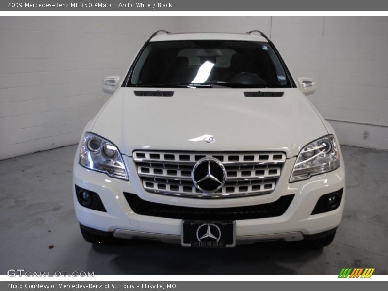 Arctic White / Black 2009 Mercedes-Benz ML 350 4Matic