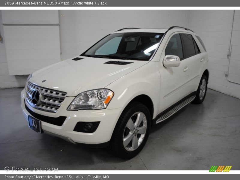 Arctic White / Black 2009 Mercedes-Benz ML 350 4Matic