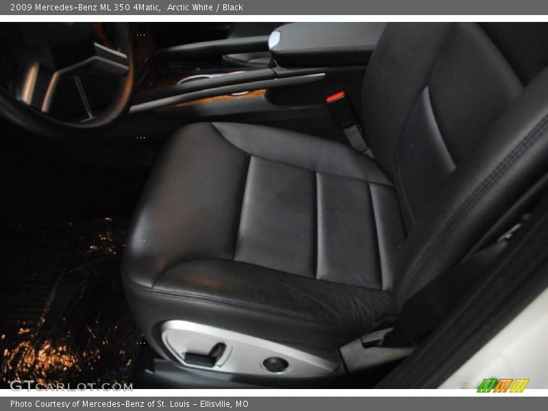 Arctic White / Black 2009 Mercedes-Benz ML 350 4Matic