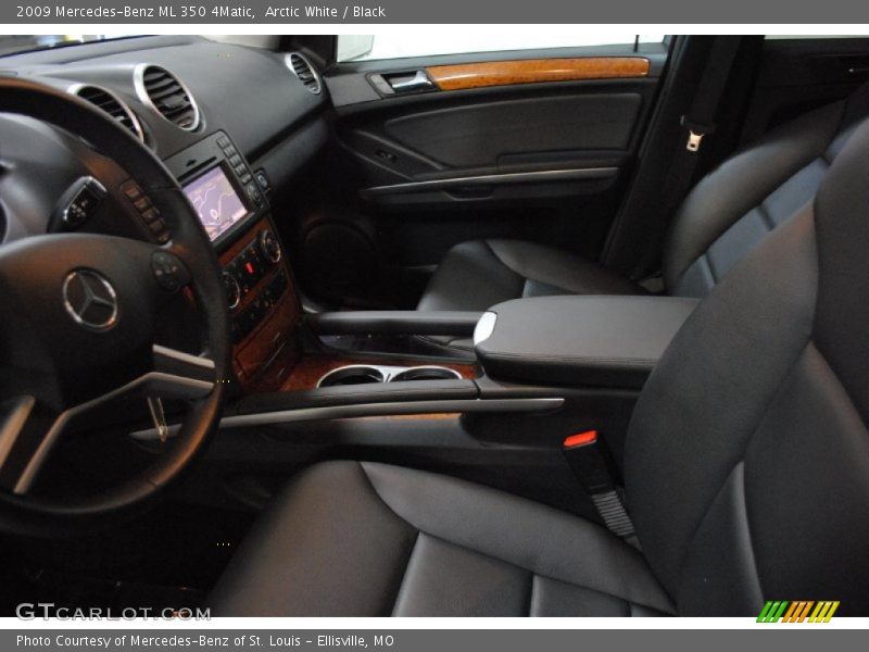 Arctic White / Black 2009 Mercedes-Benz ML 350 4Matic