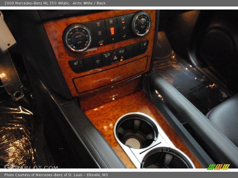 Arctic White / Black 2009 Mercedes-Benz ML 350 4Matic