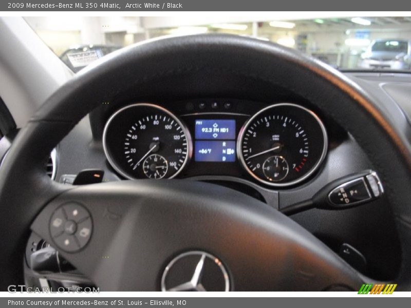 Arctic White / Black 2009 Mercedes-Benz ML 350 4Matic