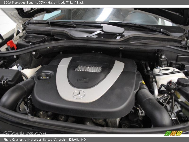 Arctic White / Black 2009 Mercedes-Benz ML 350 4Matic