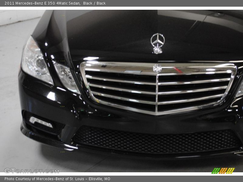 Black / Black 2011 Mercedes-Benz E 350 4Matic Sedan