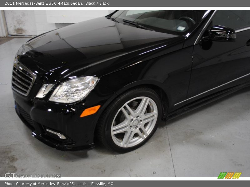 Black / Black 2011 Mercedes-Benz E 350 4Matic Sedan