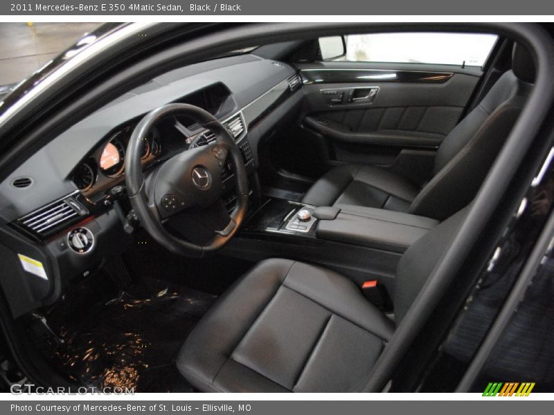 Black / Black 2011 Mercedes-Benz E 350 4Matic Sedan