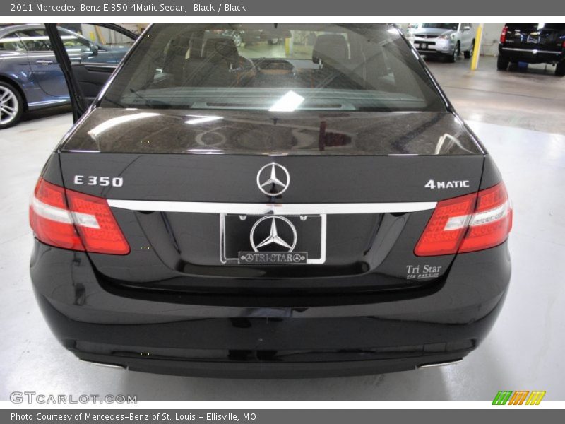 Black / Black 2011 Mercedes-Benz E 350 4Matic Sedan