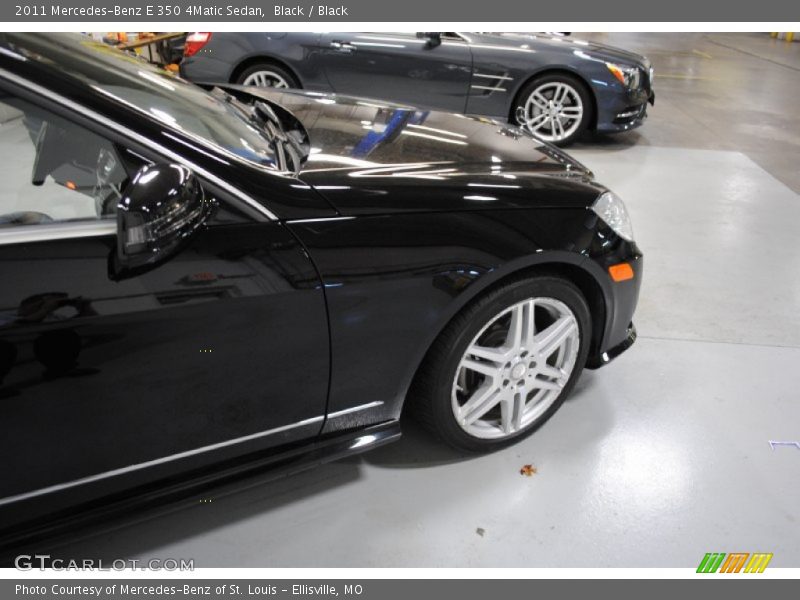 Black / Black 2011 Mercedes-Benz E 350 4Matic Sedan