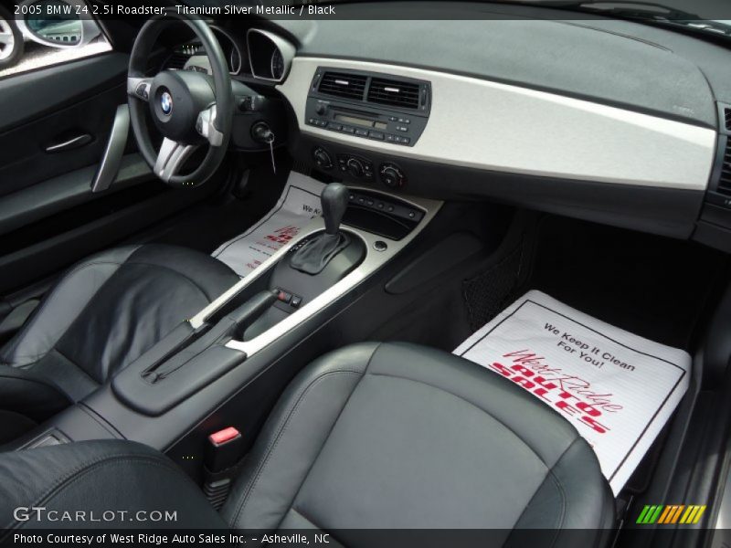 Titanium Silver Metallic / Black 2005 BMW Z4 2.5i Roadster