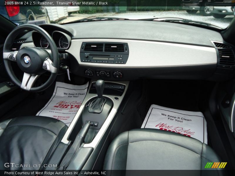 Titanium Silver Metallic / Black 2005 BMW Z4 2.5i Roadster