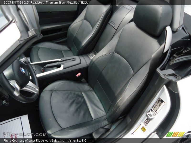 Titanium Silver Metallic / Black 2005 BMW Z4 2.5i Roadster