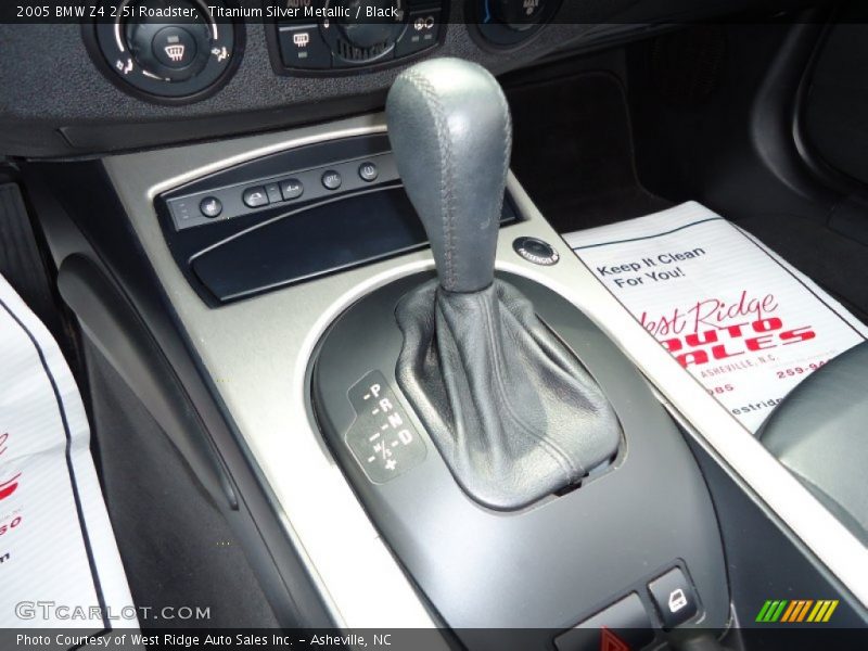 Titanium Silver Metallic / Black 2005 BMW Z4 2.5i Roadster