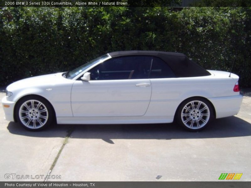 Alpine White / Natural Brown 2006 BMW 3 Series 330i Convertible