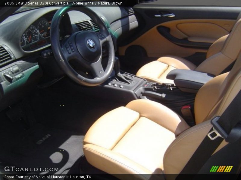 Alpine White / Natural Brown 2006 BMW 3 Series 330i Convertible