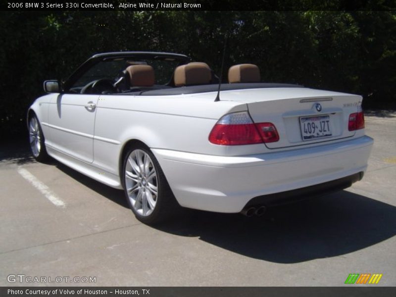 Alpine White / Natural Brown 2006 BMW 3 Series 330i Convertible