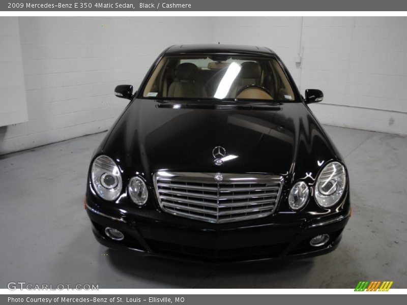 Black / Cashmere 2009 Mercedes-Benz E 350 4Matic Sedan
