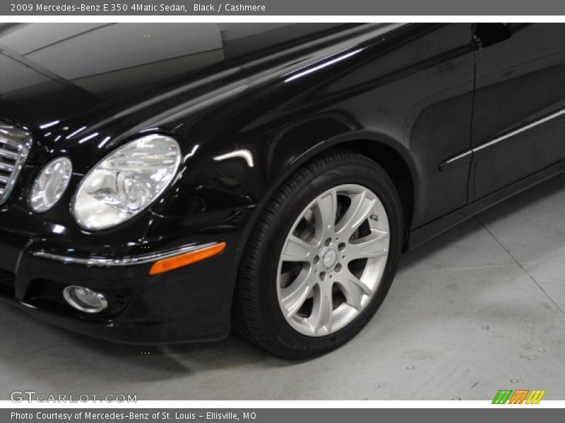 Black / Cashmere 2009 Mercedes-Benz E 350 4Matic Sedan