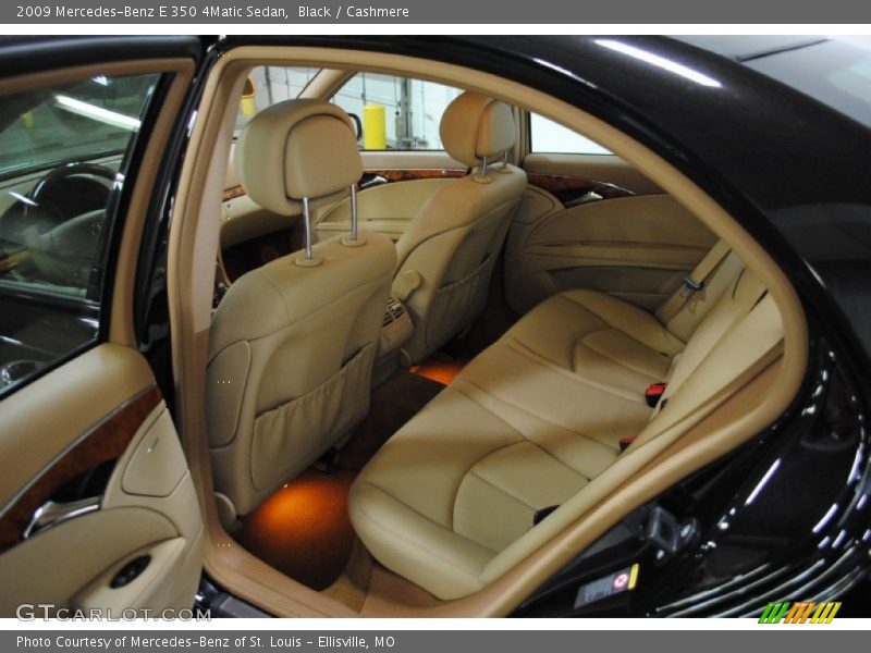 Black / Cashmere 2009 Mercedes-Benz E 350 4Matic Sedan