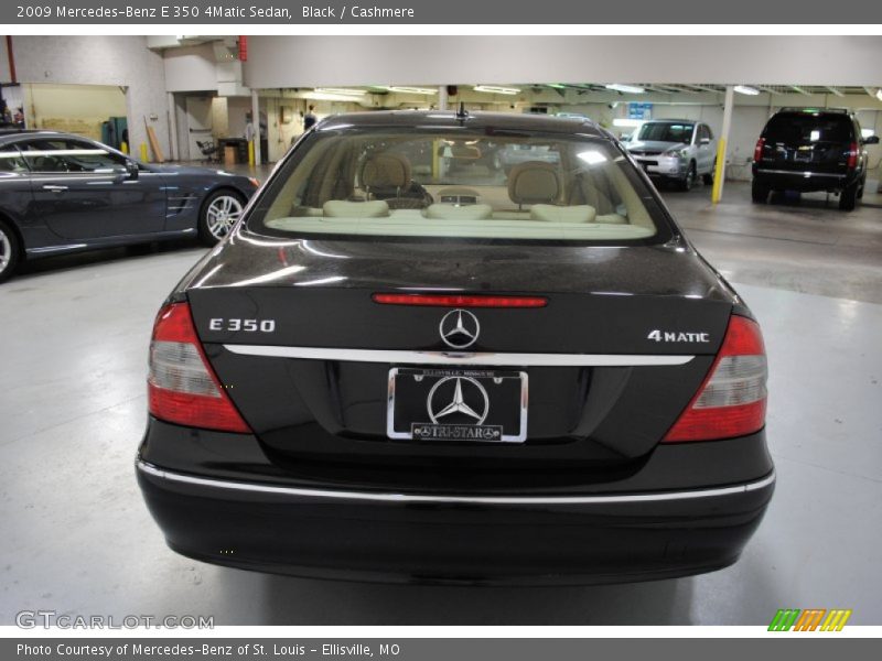 Black / Cashmere 2009 Mercedes-Benz E 350 4Matic Sedan