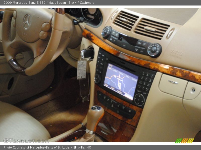 Black / Cashmere 2009 Mercedes-Benz E 350 4Matic Sedan