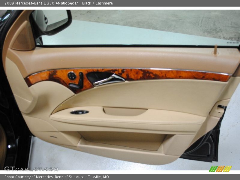 Black / Cashmere 2009 Mercedes-Benz E 350 4Matic Sedan