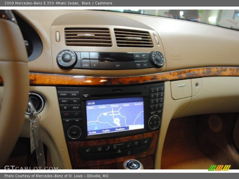 Black / Cashmere 2009 Mercedes-Benz E 350 4Matic Sedan