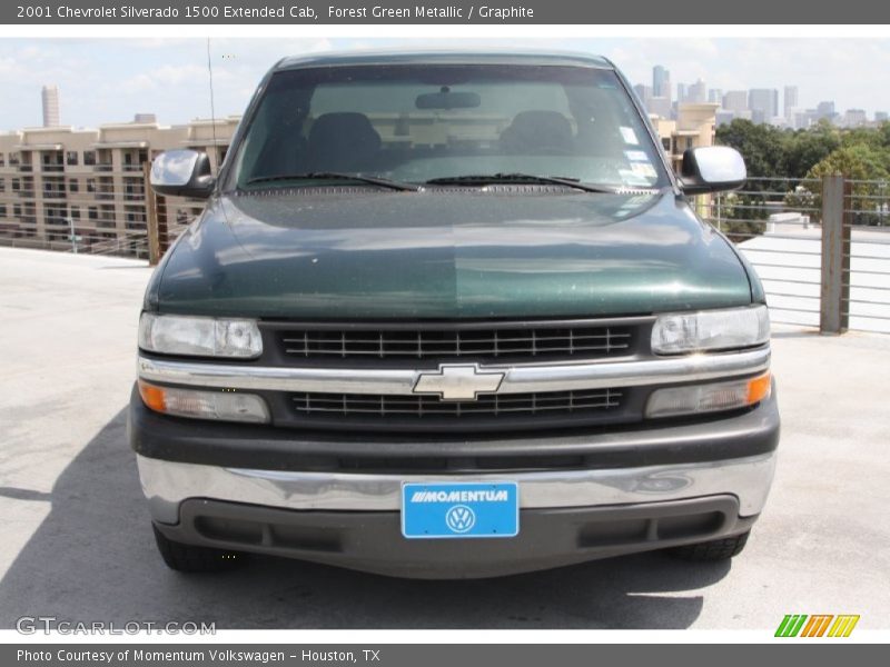 Forest Green Metallic / Graphite 2001 Chevrolet Silverado 1500 Extended Cab