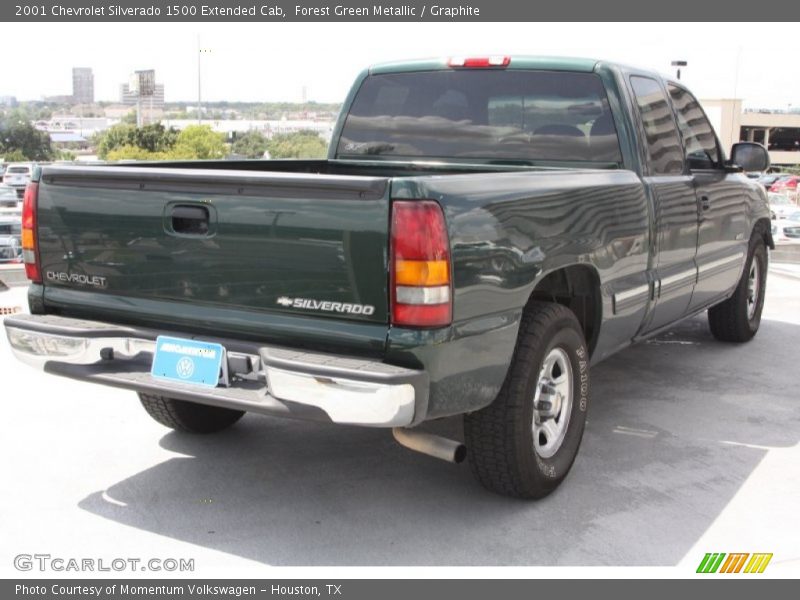 Forest Green Metallic / Graphite 2001 Chevrolet Silverado 1500 Extended Cab
